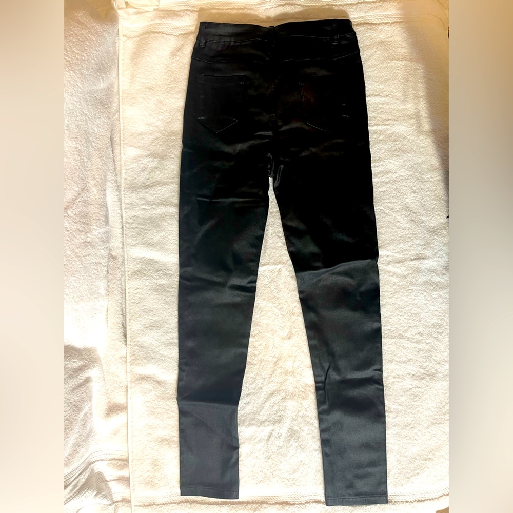 Apperloth A leather mimic long slim fit pants